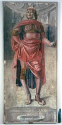 Man with a Two-handed Sword, ac.1486 (fristående fresk monterad på duk)