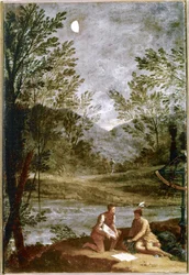 Astronomisk observation. 1711. (olja på duk)