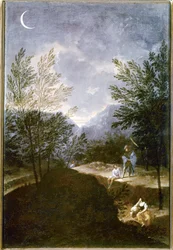 Astronomisk observation. 1711. (olja på duk )
