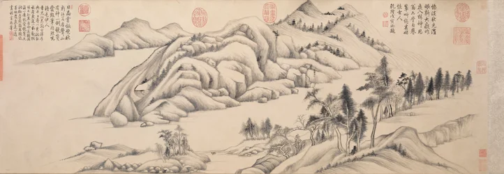 Flod och berg på en klar höstdag, ca. 1624-1627.