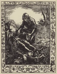 Arthur ger Excalibur till Sir Bedivere