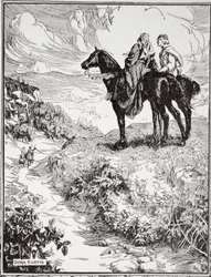 "Som de väntar på den lilla skogskullen", 1905.
