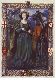 Morgan Le Fay med Excalibur