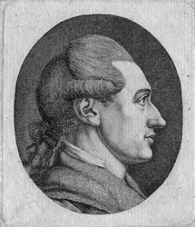 Porträtt av författaren Johann Wolfgang von Goethe 1749-1832