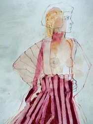 Abstrakt rosa profil