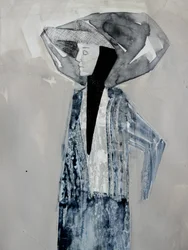 Abstrakt kvinnoprofil