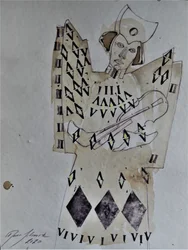 Änglalik geometrisk musiker