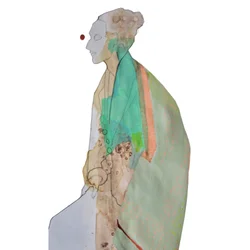 Kontemplativ abstrakt figur
