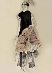 Modeillustration inom haute couture