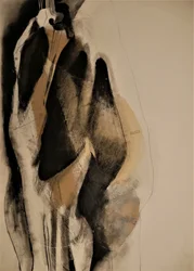 Draperade abstrakta figurer