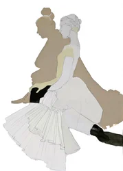 Elegant dansarsilhuett