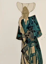 Elegant modeporträtt