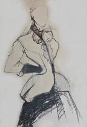 Elegant modeskiss