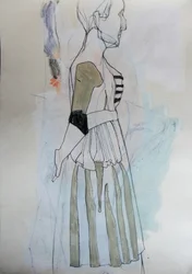 Elegant profilskiss