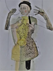 Uttrycksfull modefigur