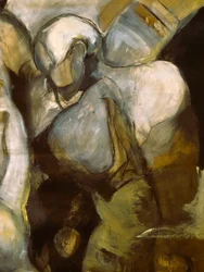 Bönande abstrakta figurer