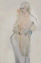 Lugn kvinnlig figur