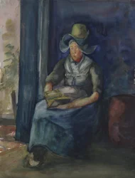 Holländsk kvinna sittande
