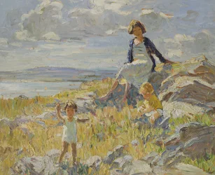A Day by the Sea (olja på pannå)
