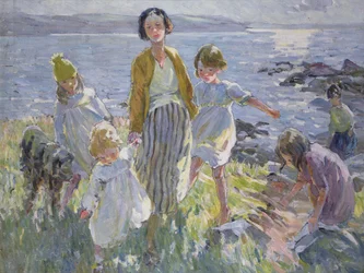 Semester (olja på duk)