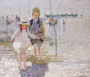 Paddling III (olja på duk)