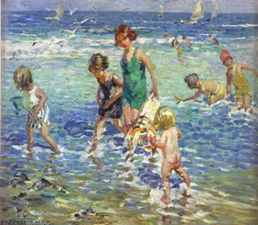 Sea Bathers (olja på duk)