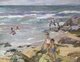 Summertime by the Sea (olja på pannå)