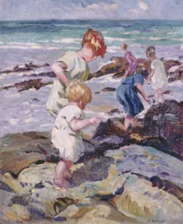 Young Explorers (olja på duk)
