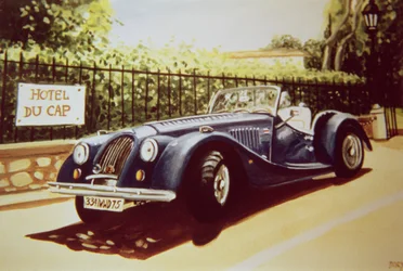 Morgan, på Hotel du Cap (akryl på panel)