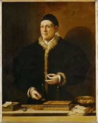 Jakob II Fugger, kallad "Den rike", köpman och penningutlånare till kejsar Karl V (målning på duk)