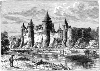 Josselin slott, Frankrike, 1898
