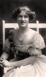 Nina Sevening, brittisk skådespelerska, tidigt 1900-tal.
