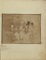 Sir David Brewster med Miss Mary Playfair, Lady Brewster, Mr. Pakenham Edgeworth och Miss Brewster