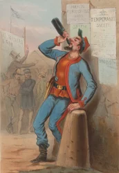 USA 1865 - New York Fire-Brigade Zouaves, 1865.