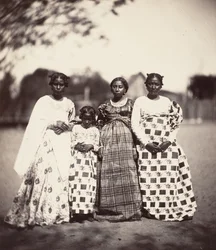 Kvinnor från Betsimisaraka, Madagaskar, 1863.