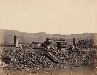 Andra palatset i Mitla, Mexiko, februari 1860.