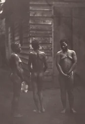 Tre madagaskiska kvinnor (plansch 30),1863 (foto)