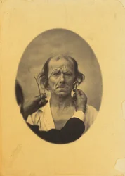 Missnöje, dystra tankar vänster, Reflektion höger, 1854-1856, tryckt 1862.