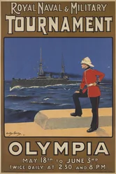 Affisch för Royal Naval and Military Tournament, 1910