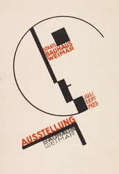 Utställning Bauhaus Weimar Bauhaus utställning. Vykort, 1923.