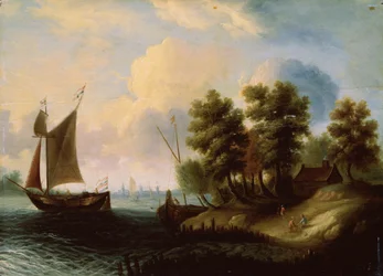 Ett havslandskap, 1600-talet