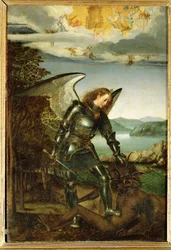Ärkeängeln Mikael (målning på ek)