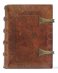 Timmebok och bönbok på holländska, Nedre Rheinland, Emmerich, Cleves, ca 1480 (bläck & pigment på veläng och papper, bunden i kalvskinn över brädor med metallspännen)