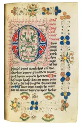 Tidsbok och bönbok på holländska, Nedre Rheinland, Emmerich, Cleves, ca 1480