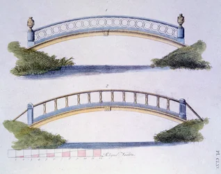 Brodesigner från Magazine of Garden Gems av G. van Laar, publicerad 1802