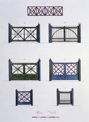 Design från Magazine of Garden Gems av G. van Laar, publicerad 1802