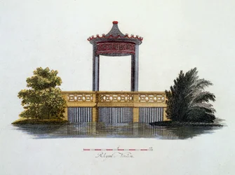 Illustration från Magazine of Garden Gems av G. van Laar, publicerad 1802