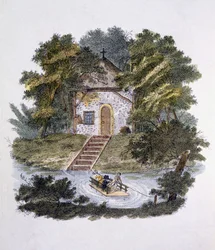 Illustration från Magazine of Garden Gems av G. van Laar, publicerad 1802