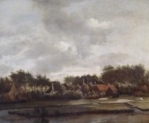 Landskap, med blekning grunder