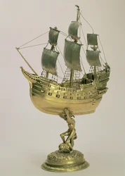 Modell krigsskepp, Amsterdam, 1595-96 (förgyllt silver)